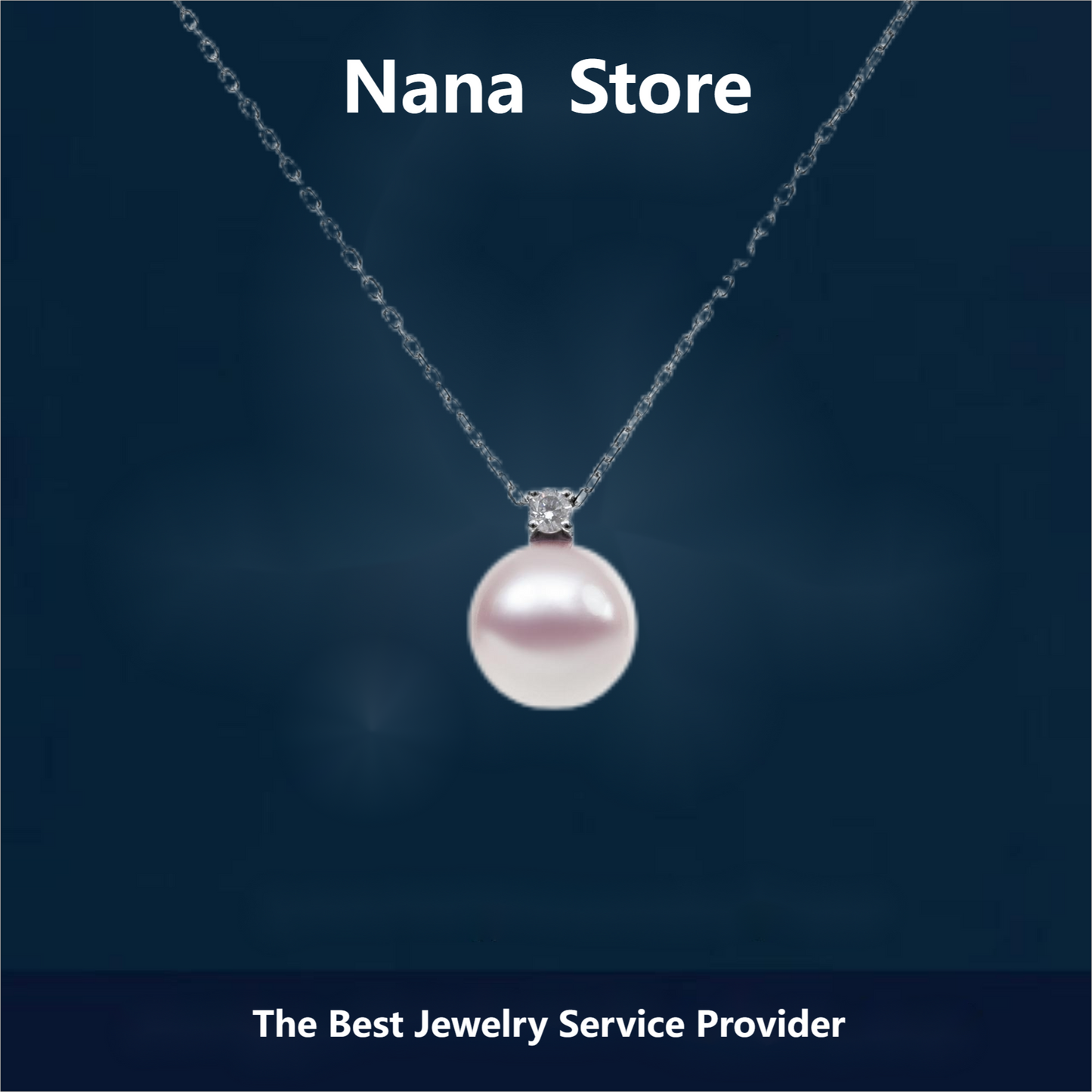 18k Gold Cartier Chain Seawater Pearl Akoya Pendant