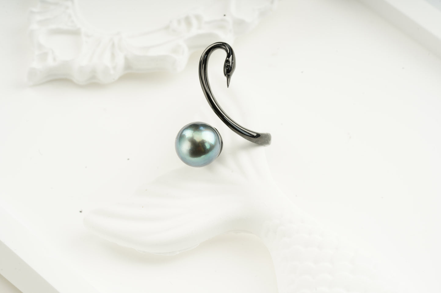 Swan Seaterwater Pearl Tahitian Ring-FX00027