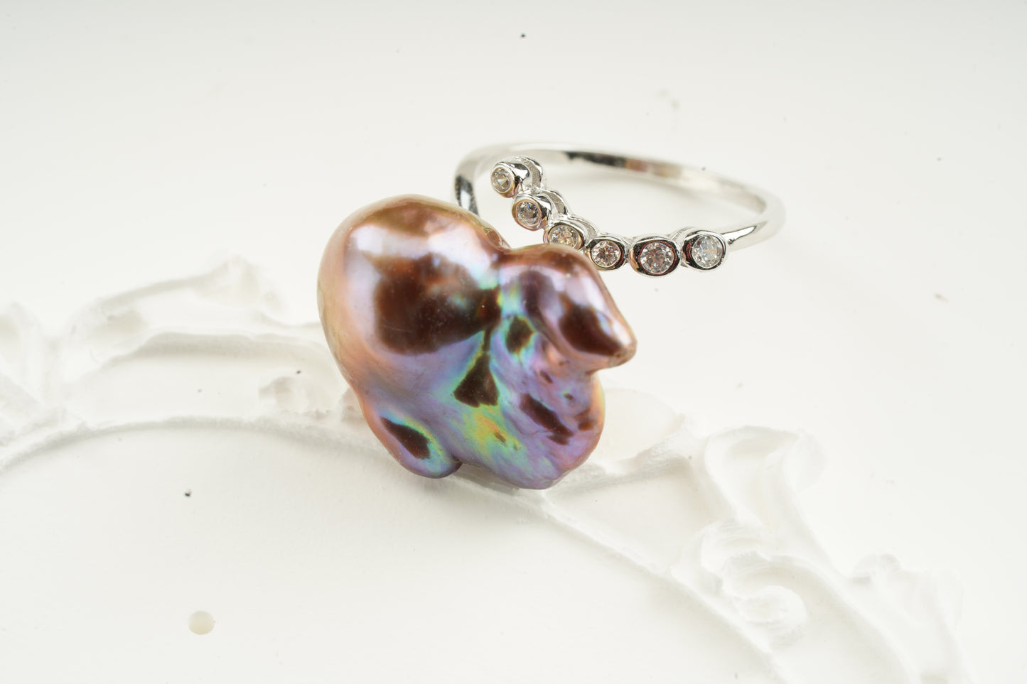 Seawater Baroque Pearl Ring-FX00028
