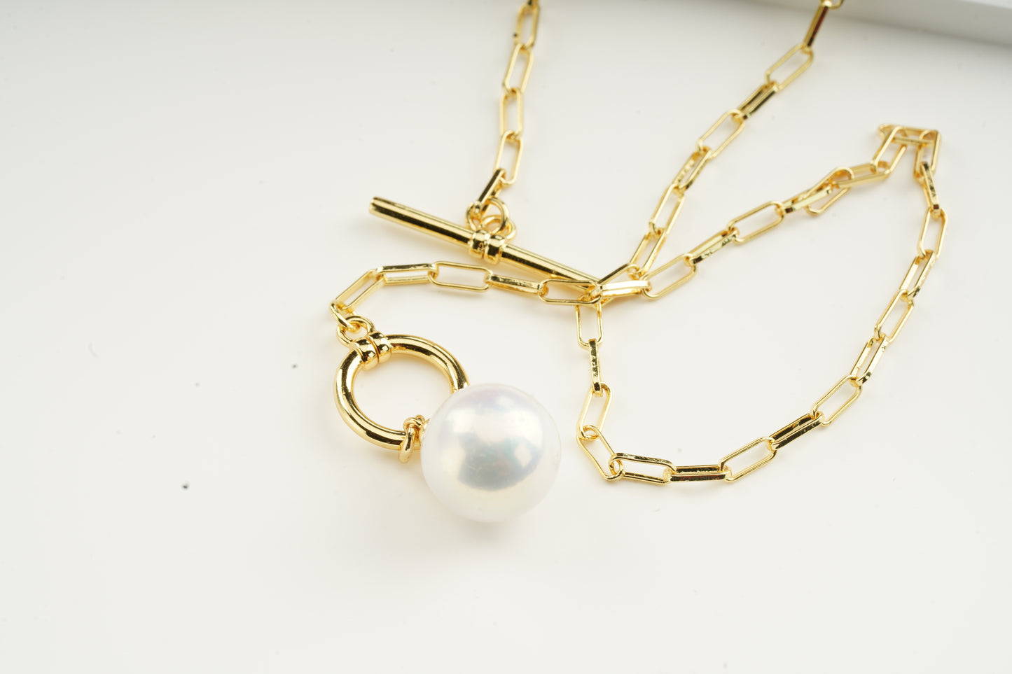18K Gold Seawater Pearl Akoya Pendant-FX00030