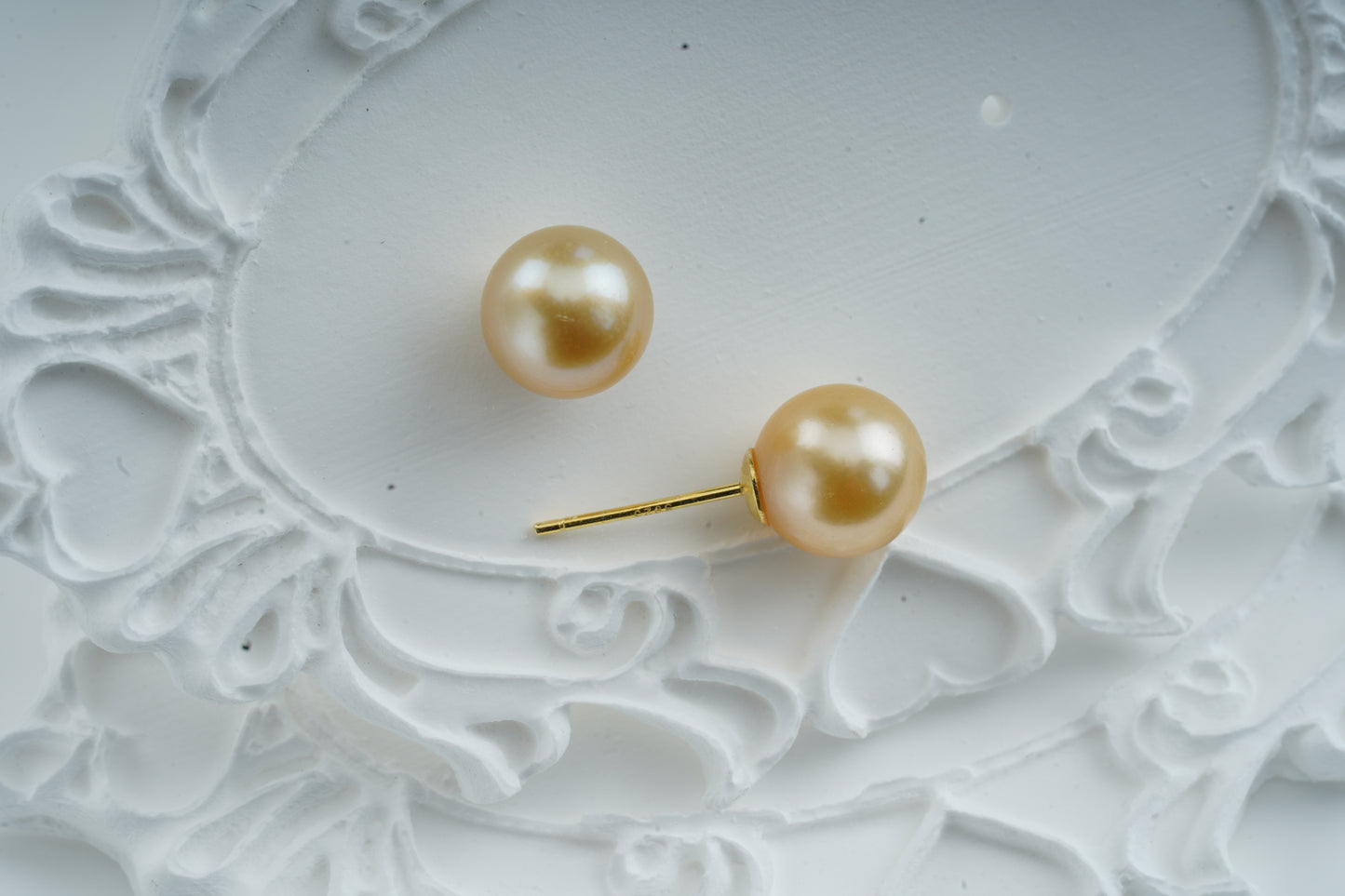 Gold Pearl Earrings-FX00038
