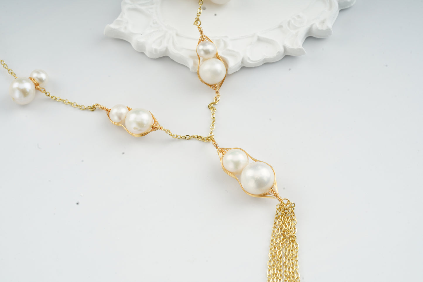 Gourd-Shaped Pearl Necklace-FX00045