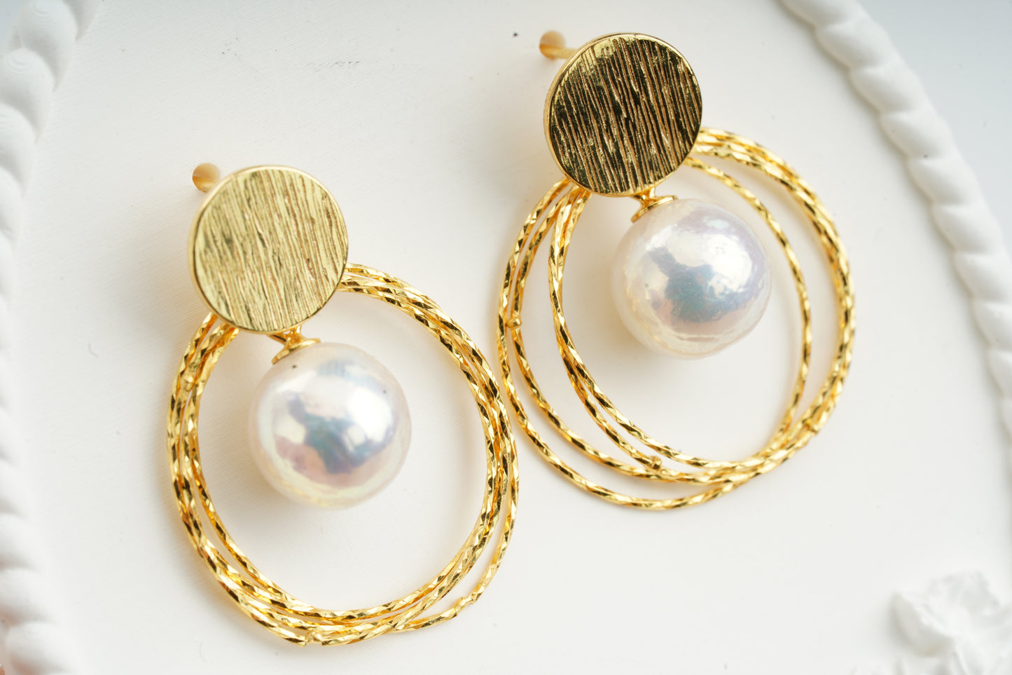 Seawater Pearl Earrings-FX00048