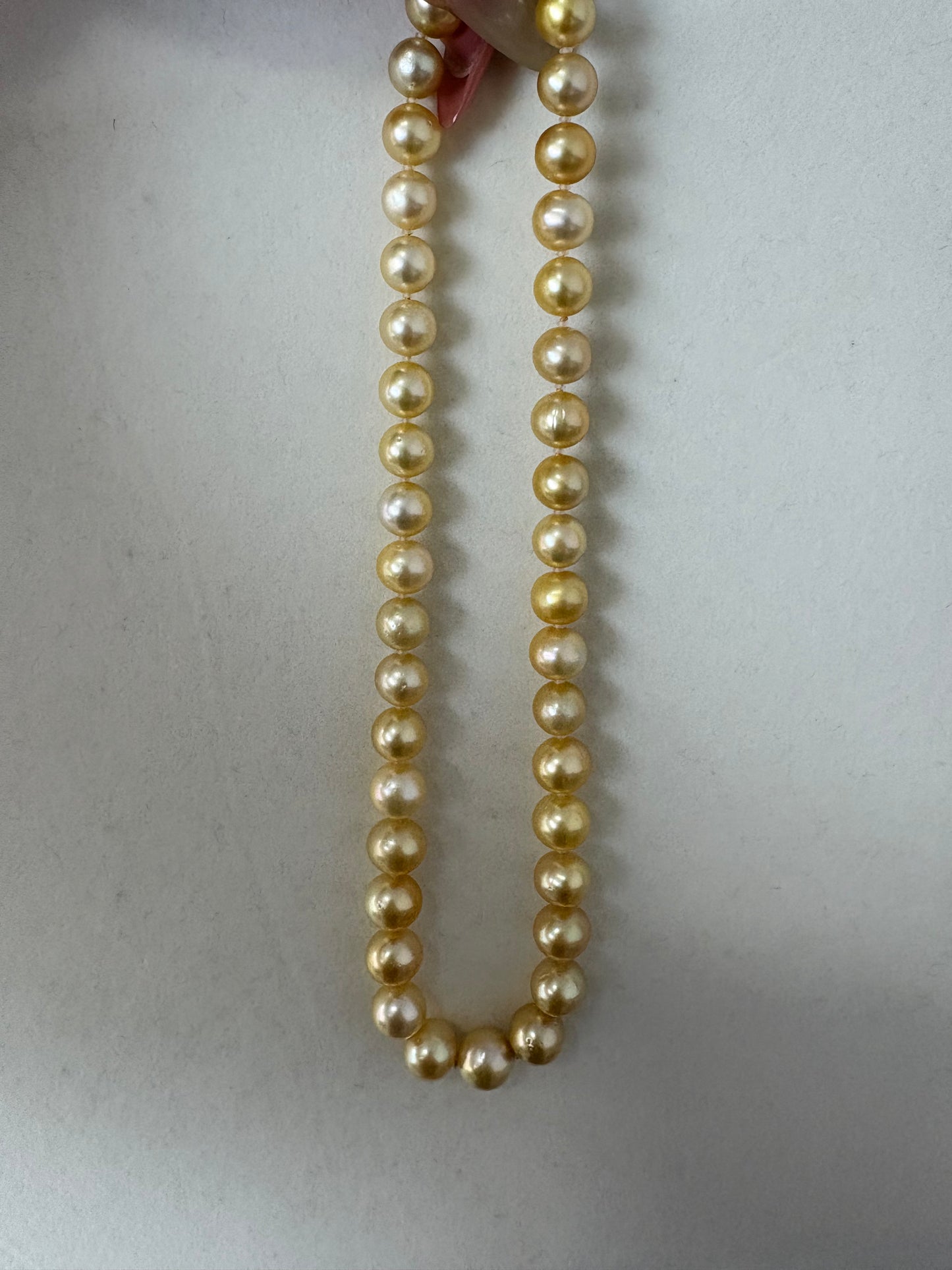 South sea gold full strand necklace