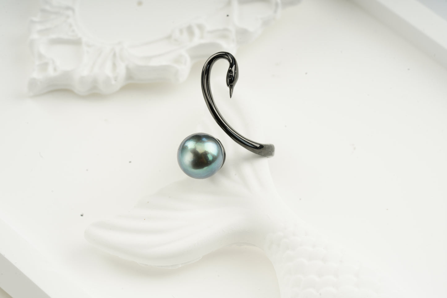 Swan Seaterwater Pearl Tahitian Ring-FX00027
