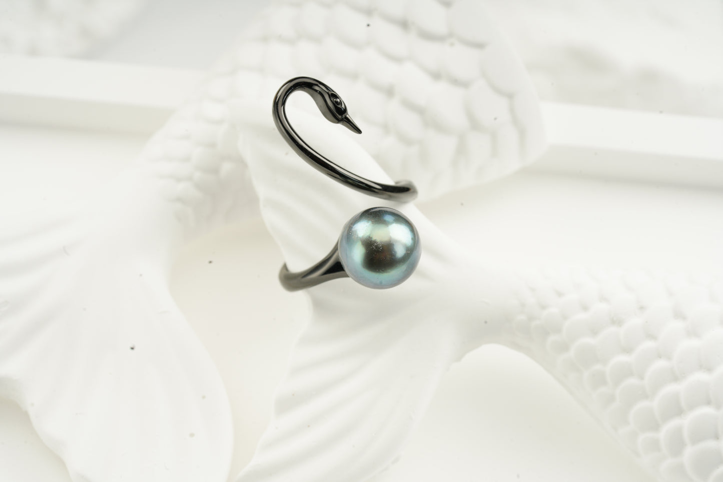 Swan Seaterwater Pearl Tahitian Ring-FX00027